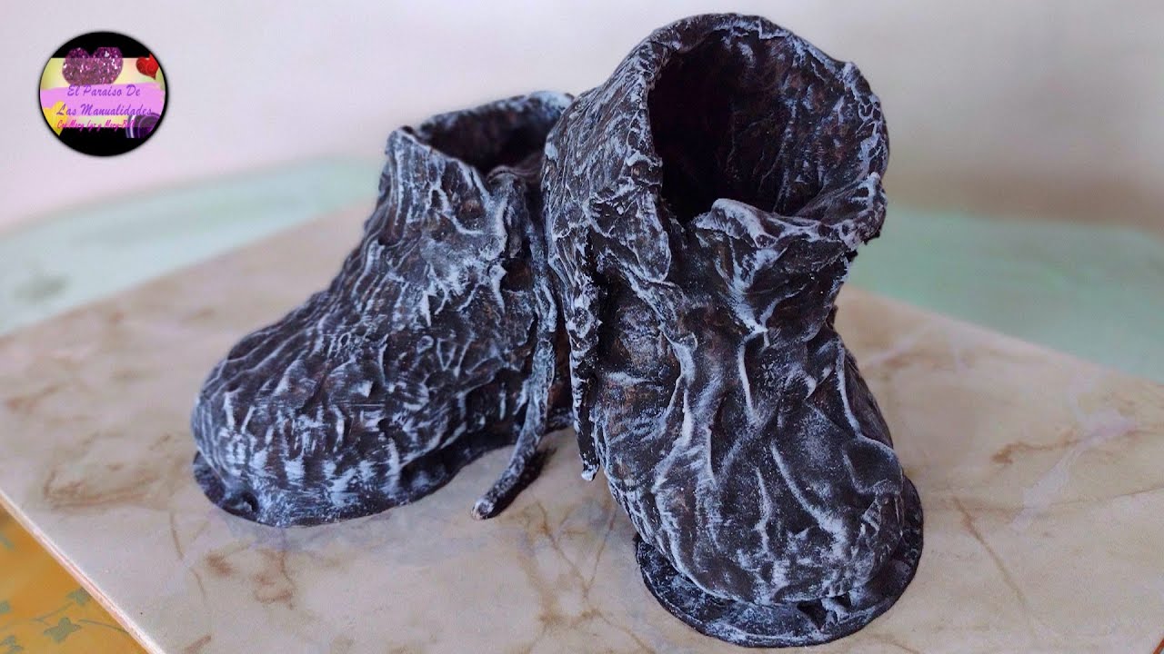 Esto es lo que puedes hacer con unos zapatos viejos y cemento y no lo sabias (Muy Fácil) | GdC
