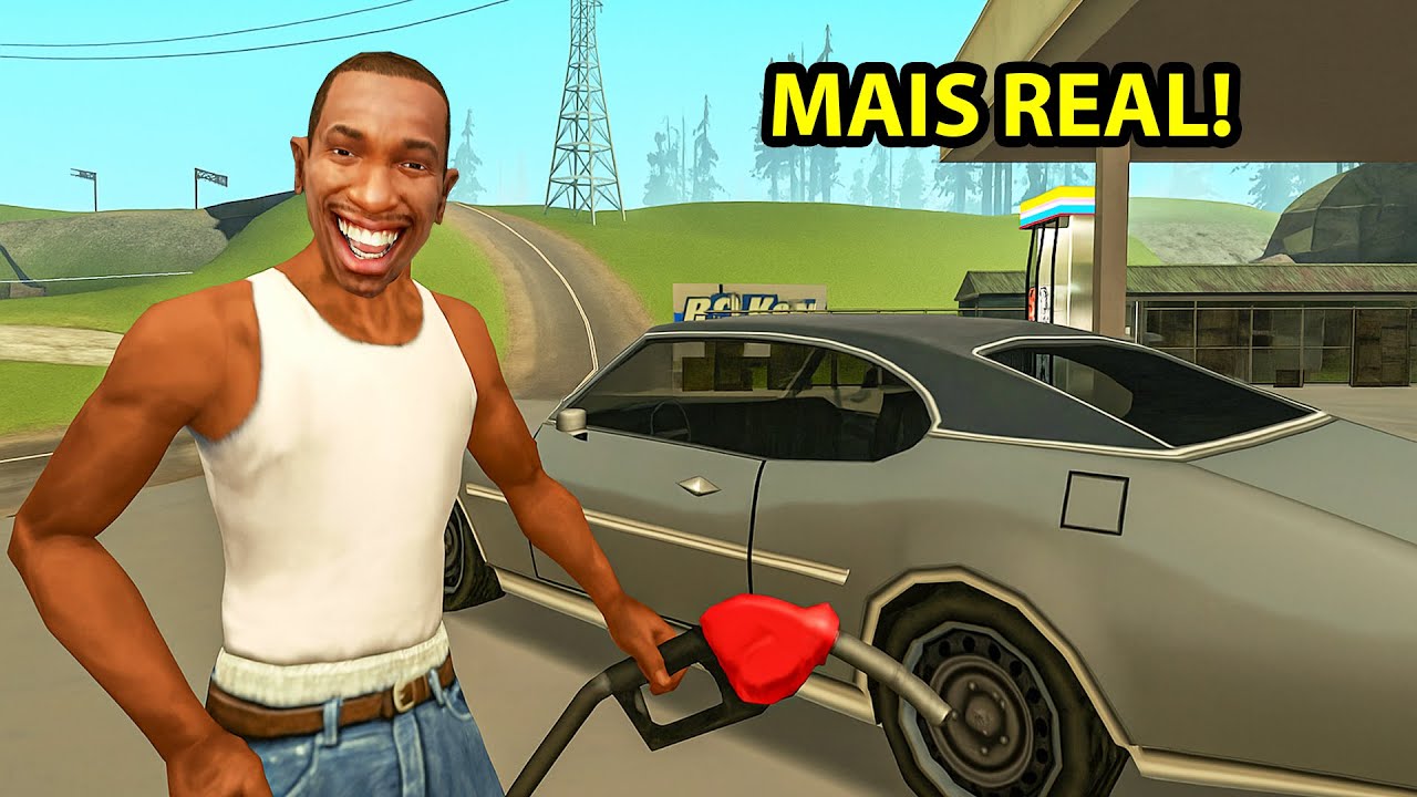 Botei MODS que deixaram o GTA SA MAIS REALISTA *insano*