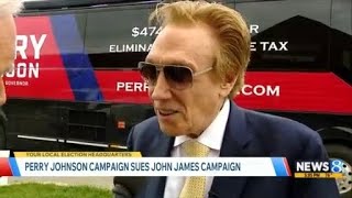 Perry Johnson campaign sues over John James ad wording