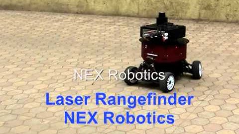 Automotive drive platform with laser range finder
