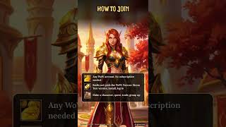 WoW: Forever Stress Test is LIVE: free for every WoW account #shorts