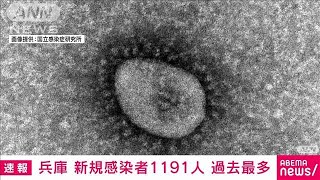【速報】兵庫　新型コロナ新規感染1191人　過去最多(2022年1月15日)