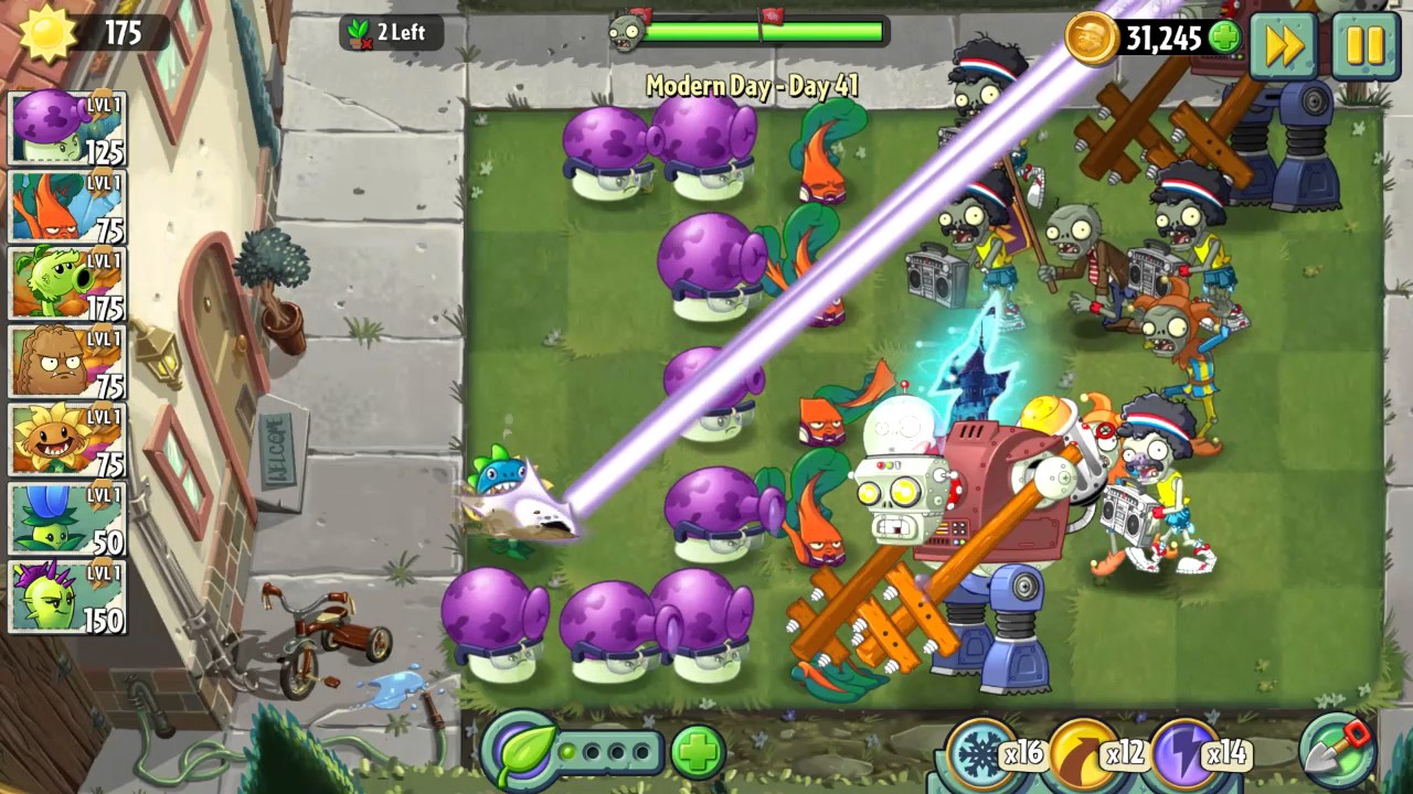 Plants vs Zombies 2 Modern Day - Day 41 || Gameplay Walkthrough - YouTube