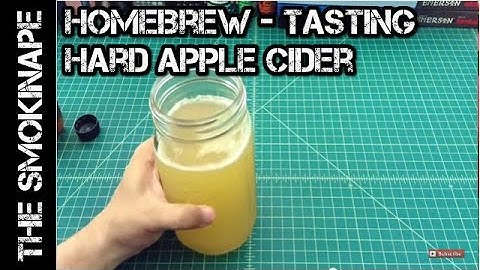 Homebrew - Tasting Some Hard Apple Cider - TheSmokinApe