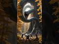 "Giant Snake Bursts Out of Ancient Tree 🌳🐍 | Terrifying Forest Encounter" #shorts #ai #youtubeshorts