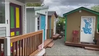 Seattle School for Boys helps feed people living in tiny home community