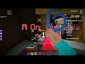 Minecraft Bedwars - We punched this guy to death XD