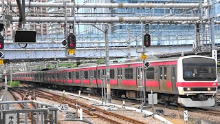 JR京葉線209系500番台ケヨ34編成・TK入場/東京総合車両センター入場◆大崎駅