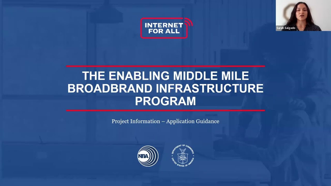 Internet for All Webinar Series: Project Portion Middle Mile Program Application
