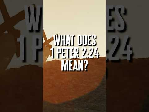 What does 1 Peter 2:24 mean?