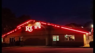 Inside an abandoned Ryan's Restaurant