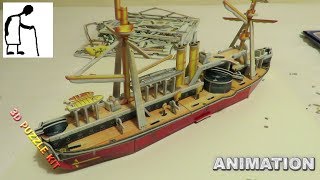 Making the Dingyuan 3D Puzzle Ship ANIMATION