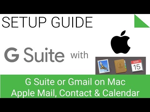Sync G Suite Mail, Contacts and Calendar on Mac