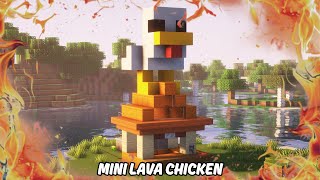 Minecraft: Steve's Mini Lava Chicken Tutorial (Mini Chicken Farm)