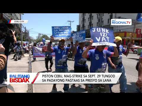 PISTON Cebu, Magstrike sa Septyembre 29 | Balitang Bisdak