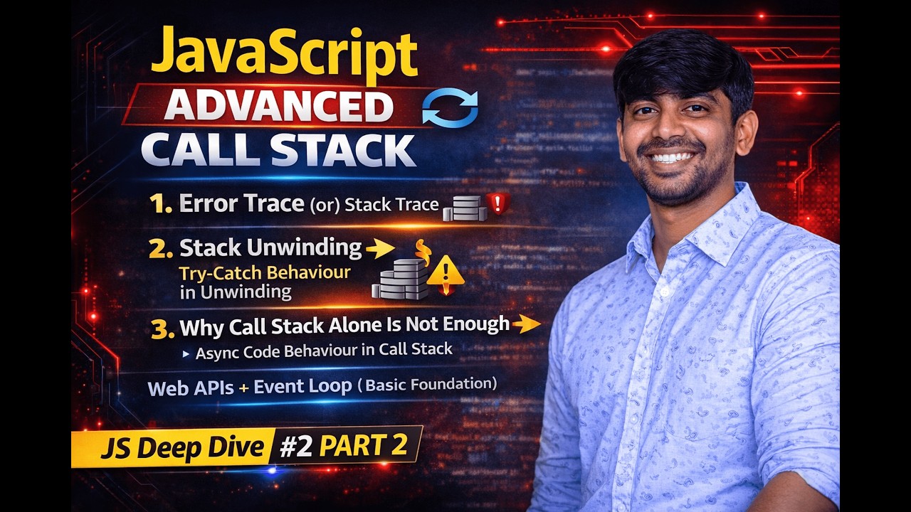JavaScript Advanced Call Stack Explained | Stack Trace, Stack Unwinding ...
