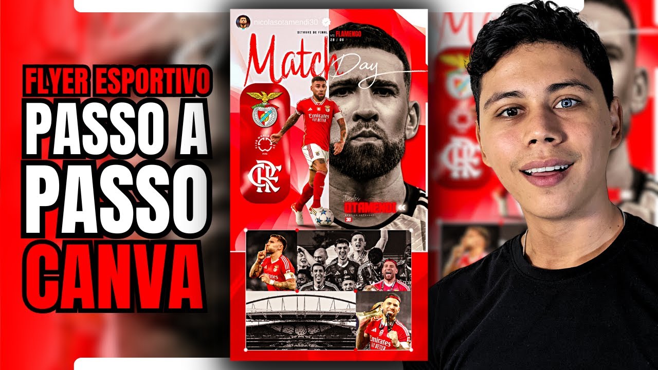 COMO criar um Flyer de futebol do zero usando o CANVA no Celular [PASSO A PASSO]