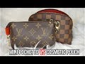 LOUIS VUITTON MINI POCHETTE VS COSMETIC POUCH