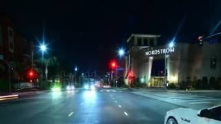 stock footage driving hyperlapse pov los angeles night cityscape