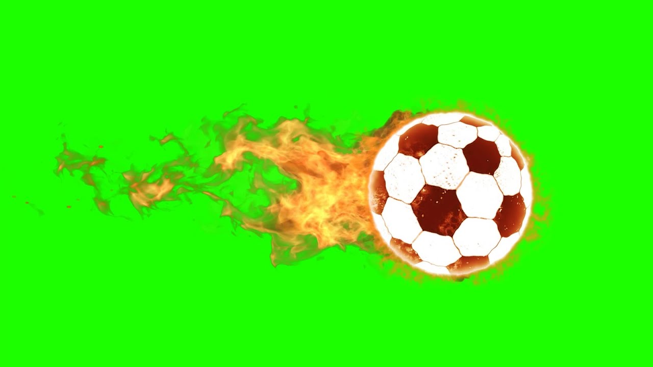 Fire ball effect green screen Football green screen Soccer ball