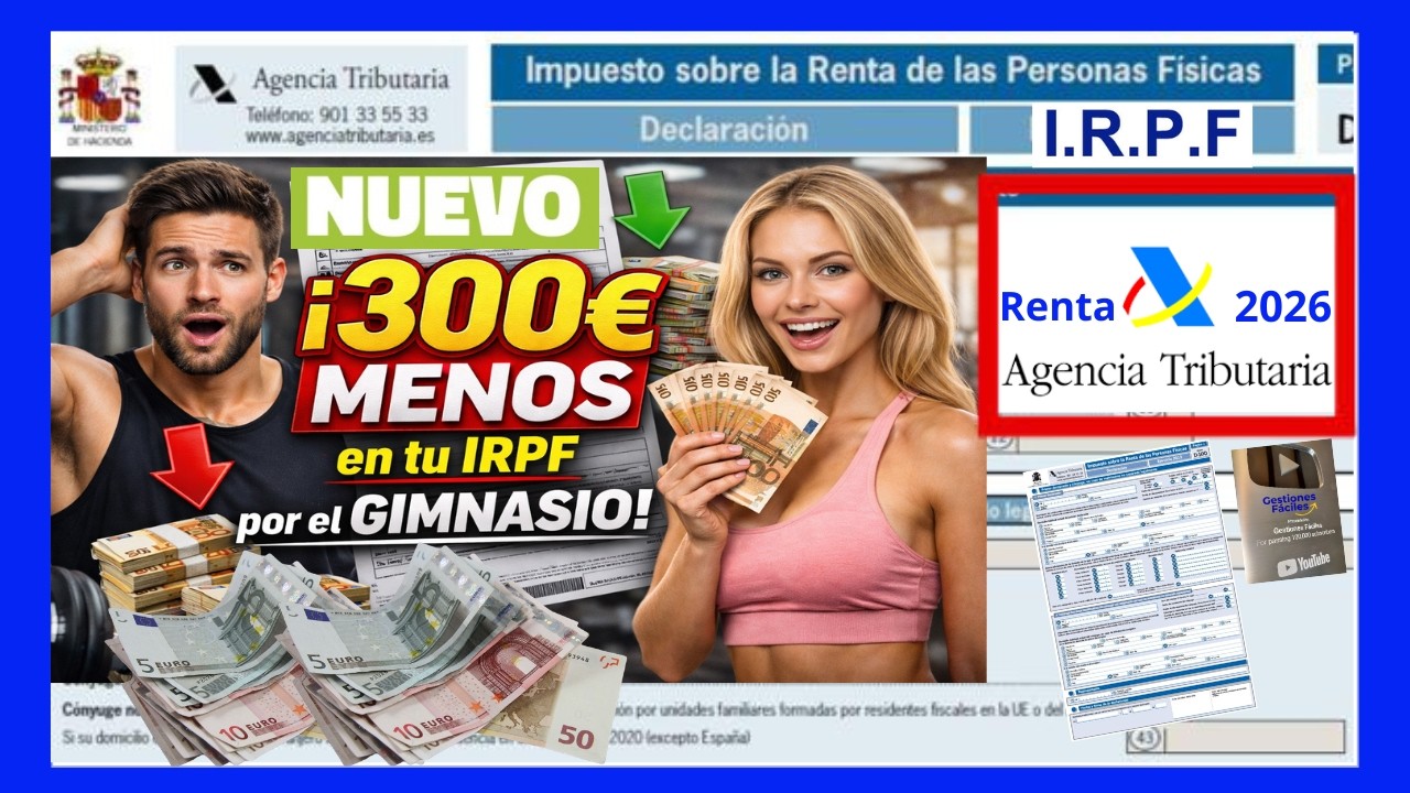 💰⏩𝐃𝐞𝐜𝐥𝐚𝐫𝐚𝐜𝐢𝐨́𝐧 𝐝𝐞 𝐥𝐚 𝐑𝐞𝐧𝐭𝐚...𝐃𝐄𝐃𝐔𝐂𝐂𝐈𝐎́𝐍 𝐝𝐞 𝟑𝟎𝟎 𝐄𝐮𝐫𝐨𝐬 𝐩𝐨𝐫 𝐆𝐈𝐌𝐍𝐀𝐒𝐈𝐎 𝐈𝐫𝐩𝐟🏀 #gestionesfaciles #renta2026