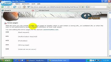 cPanel video course: Error Pages (Part 22 of 24)