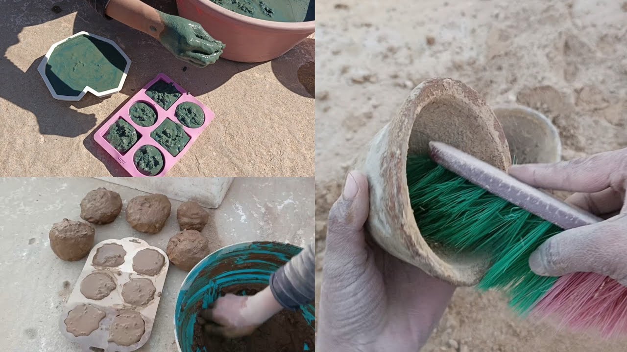 New vlog 🔥 Mud dirts making ✌️Cleaning mini clay pot 🔥 Some arrangements vlog 