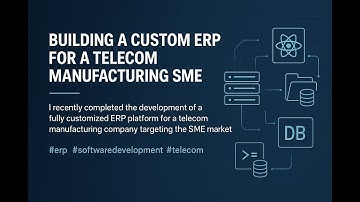 ERP System for SME | Telecom Products Manufacturing | Enterprise Resource Planning #ERP