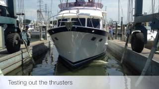 44' Defever Bow Thruster Installation by Docking By Control