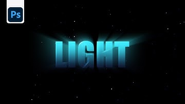 Light Burst Text Effect - Photoshop Tutorial ( Beginners) - Learn with Omer Graphics