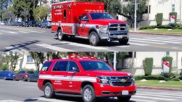 LAFD Rescue 7 (Reserve) and Advanced Provider 7 Responding