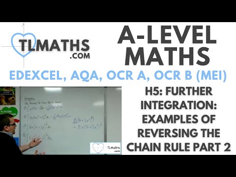 A-Level Maths: H5-04 Further Integration: Examples of Reversing the Chain Rule Part 2