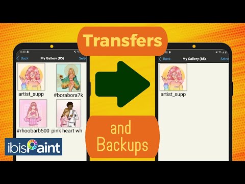 How to BACK UP and TRANSFER IBIS PAINT ART