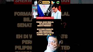 WIN GATCHALIAN FORMAL NG HINALAL BILANG SENATE PRESIDENT LOL❗#ofw #vpsara #duterte #philippines