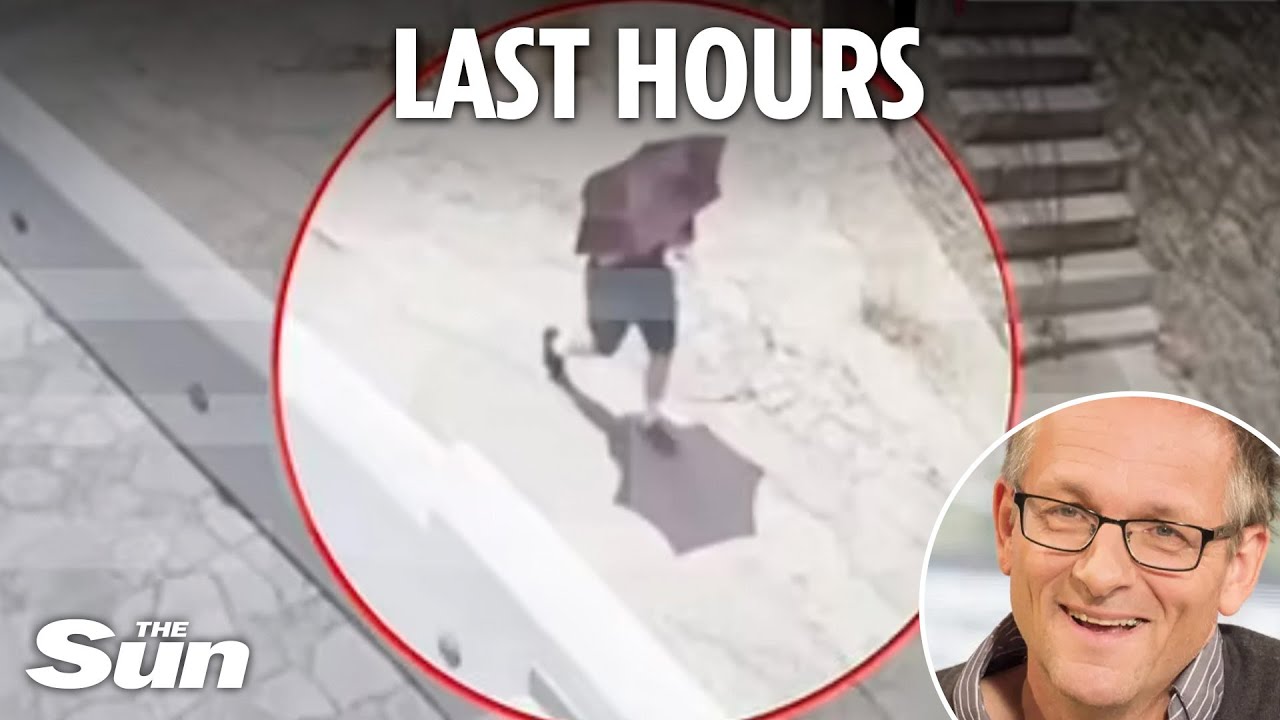 New CCTV shows Dr Michael Mosley on tragic final walk 2 hours before he