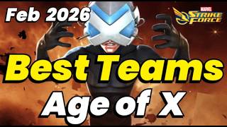 BEST Teams for Prof X Unlock! DO NOT MAKE THESE MISTAKES! AGE OF X | FEB 2026 | MARVEL Strike Force