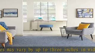 Nourison Positano Navy Blue 5 x 7 Area Rug Easy Cleaning Non Shedding Bed Room