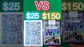$25 playing cards VS $150 playing cards! PART 2 #shorts