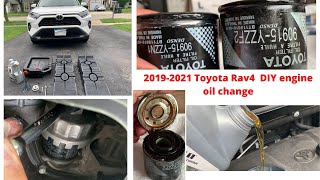 20192021 Toyota Rav4 engine oil change DIY