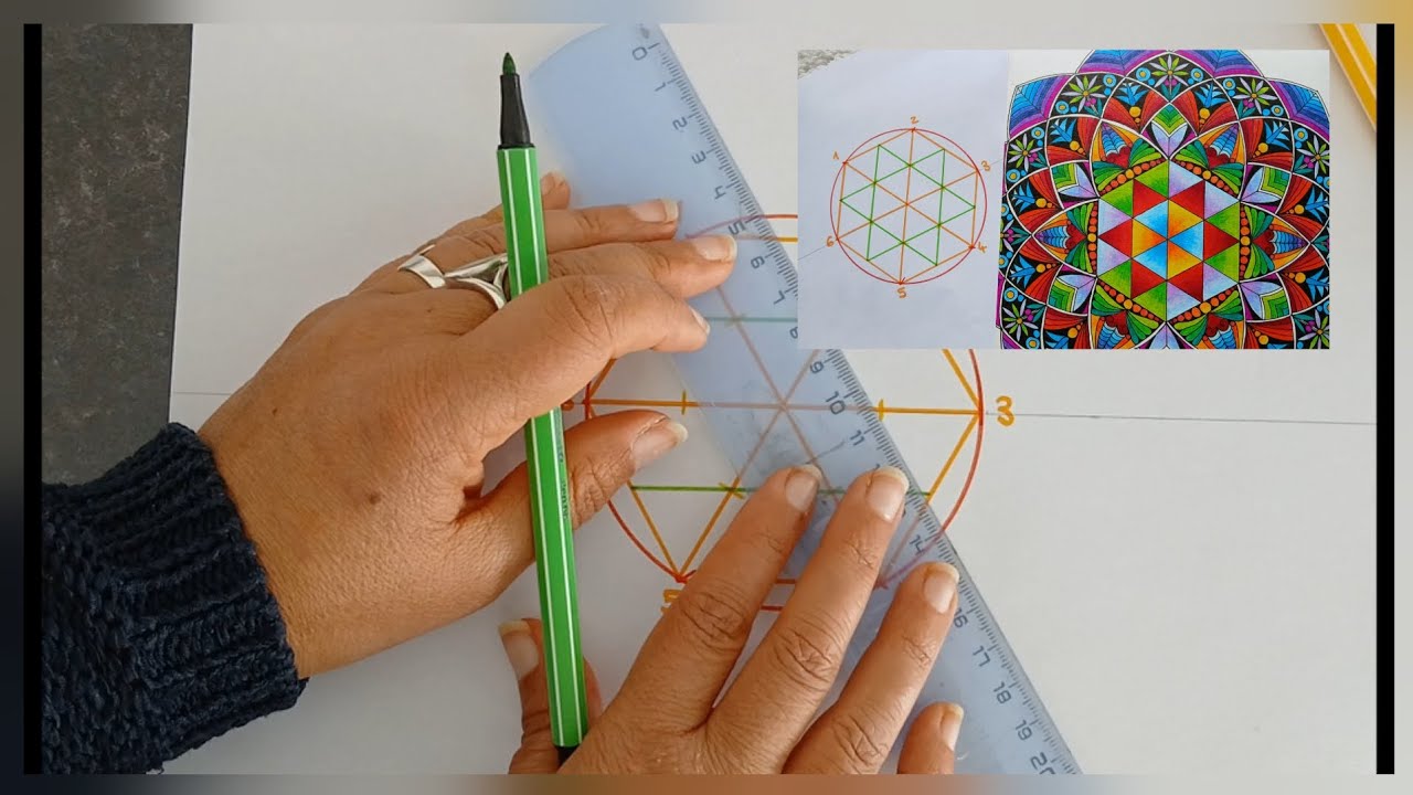 Créations semaine 7 / 2026 Tuto hexagone damier