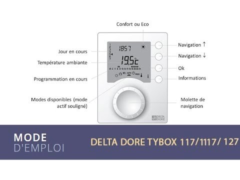Termostato calefacción Delta Dore Tybox 117+ - Briaqua