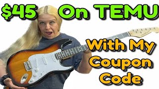 ARE TEMU GUITARS ANY GOOD? EVERYTHING Is %50 Off With My Coupon Code So Let's Find Out!