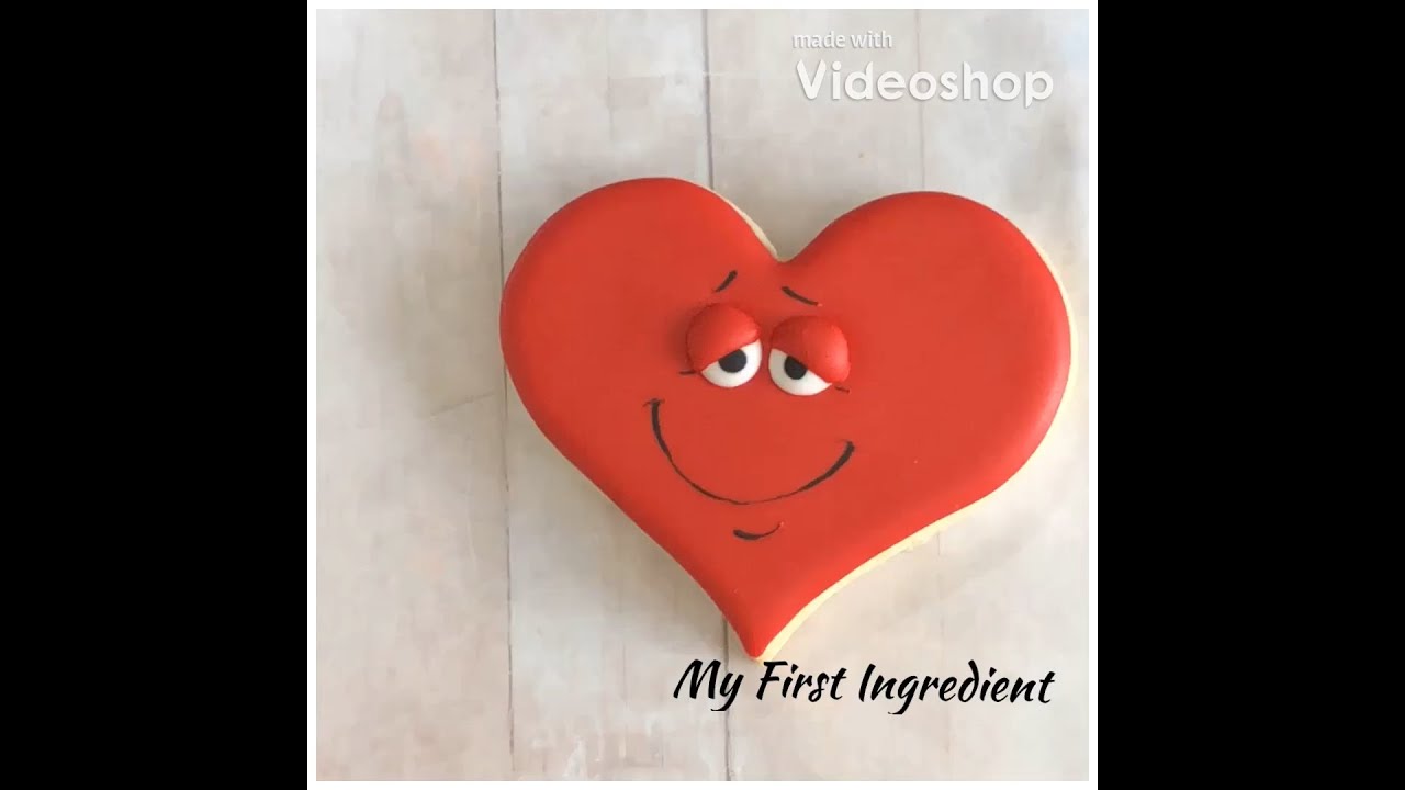 Valentine heart cookie