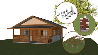 House Desing | (7mX9m) 3 BEDROOM, Half Amakan