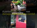 Heavy Rainfall Damaged Parked Car in Dadar
