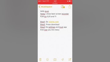 Best screen recorder for ios 9, 10 and 11 (1minute fast tutorial)