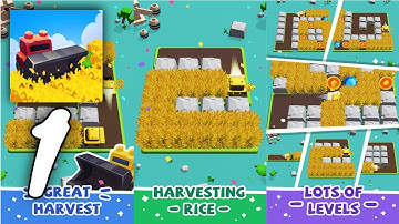 Crops Harvest Gameplay Walkthrough #1 - Level 1 ~ 27 (Android, IOS)