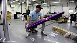 TeckWrap Satin Purple Chrome Vinyl Unvieled For My Car. By @ckwraps