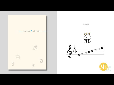Eb major・Scales Fingering | 降E大調・鋼琴音階指法 from《Scales Dots for Piano》