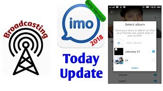 Imo latest update 2018 || Imo broadcast & Story Album Features screenshot 5